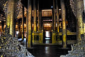 Myanmar - Mandalay, Shwenandaw Kyaung (the Golden Palace) a wonderful example of the Burmese unique teak architecture and wood-carving art. 